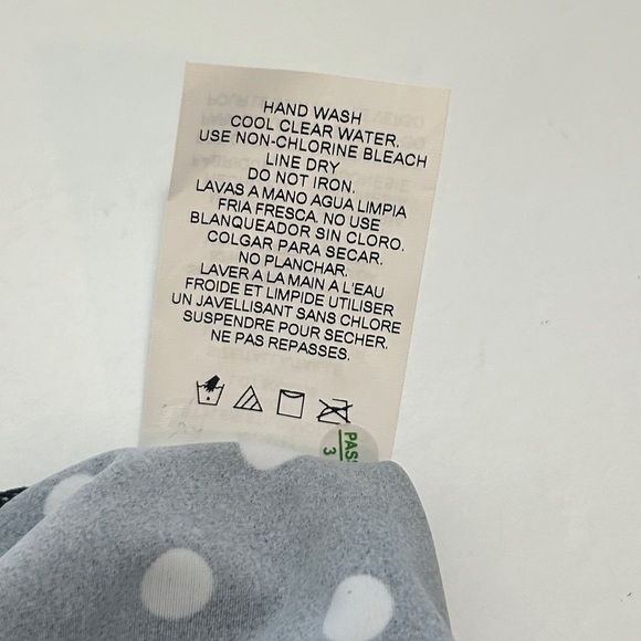 Swim Solutions Tankini Size 10 Black & White Polka Dots - Picture 11 of 14